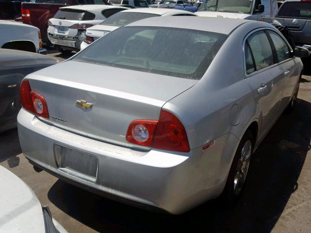 1G1ZC5EB5AF173087 - 2010 CHEVROLET MALIBU 1LT 银色 照片 4