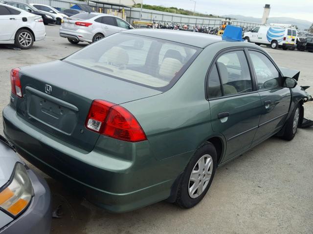 2HGES16394H614815 - 2004 HONDA CIVIC DX V GREEN photo 4