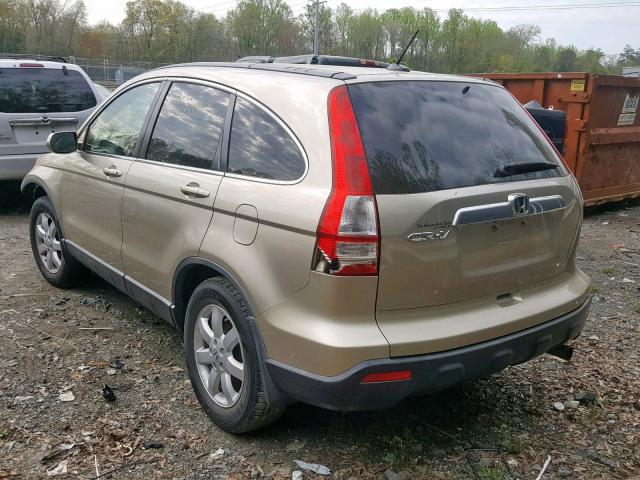 JHLRE48737C040439 - 2007 HONDA CR-V EXL GOLD photo 3