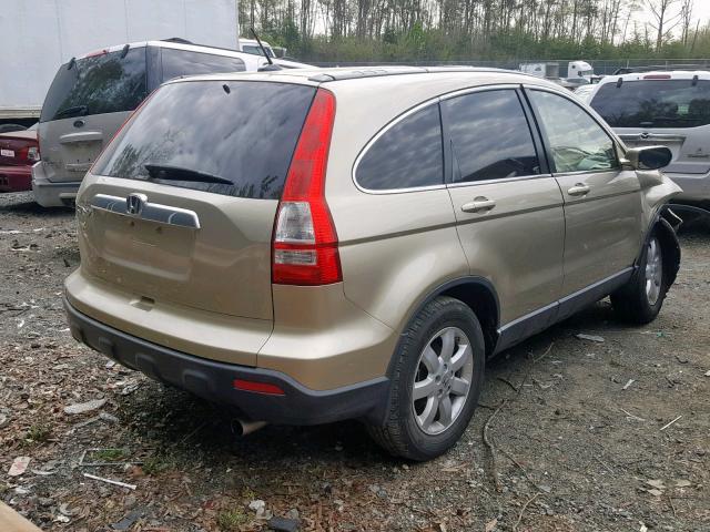 JHLRE48737C040439 - 2007 HONDA CR-V EXL GOLD photo 4