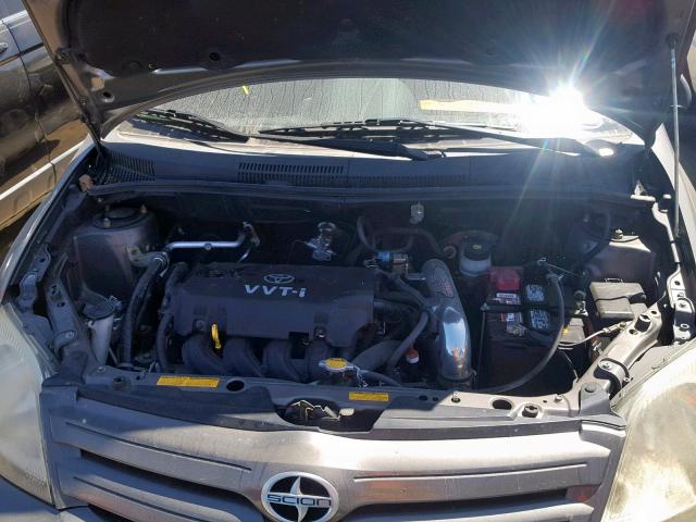 JTKKT604X50101522 - 2005 TOYOTA SCION XA GRAY photo 7