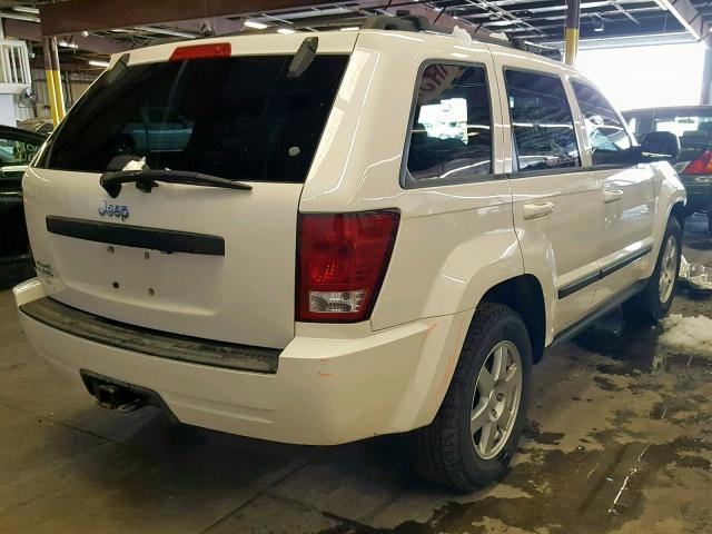 1J8HR48N58C130181 - 2008 JEEP GRAND CHER WHITE photo 4