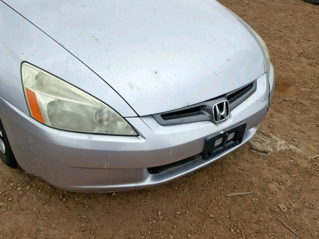 1HGCM56393A134571 - 2003 HONDA ACCORD LX SILVER photo 9