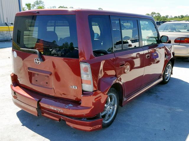 JTLKT334764075977 - 2006 TOYOTA SCION XB 栗色 照片 4