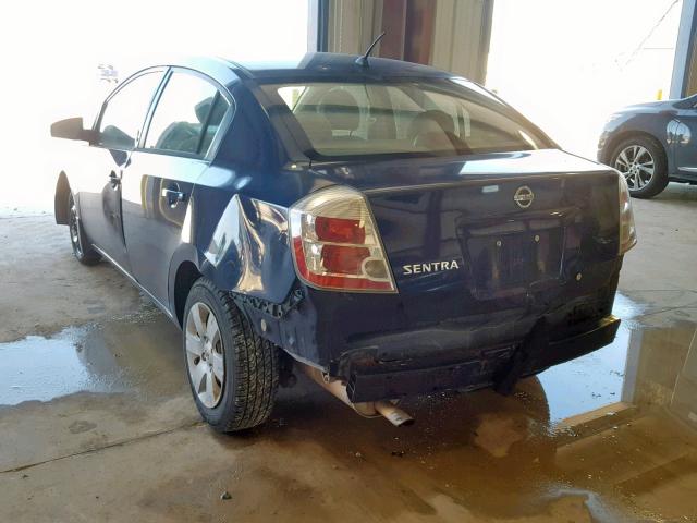 3N1AB61E48L733732 - 2008 NISSAN SENTRA 2.0 BLUE photo 3