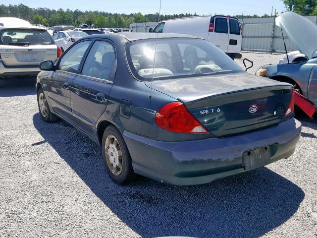 KNAFB121X45311358 - 2004 KIA SPECTRA BA GREEN photo 3