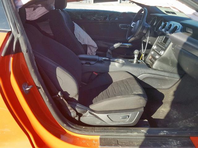 1FA6P8CF2F5365527 - 2015 FORD MUSTANG GT ORANGE photo 5