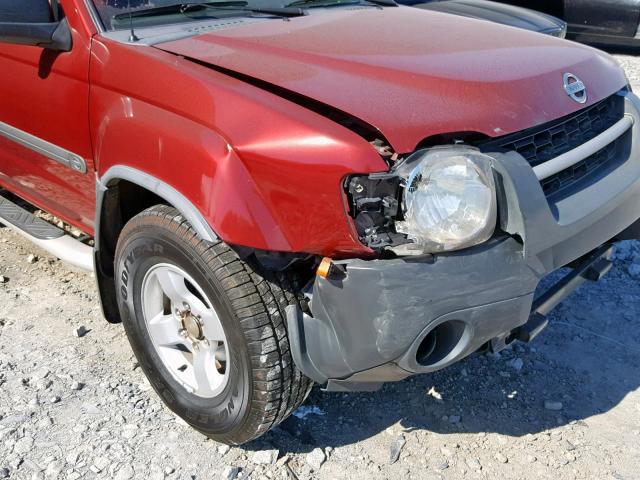 5N1ED28T54C673449 - 2004 NISSAN XTERRA XE RED photo 9