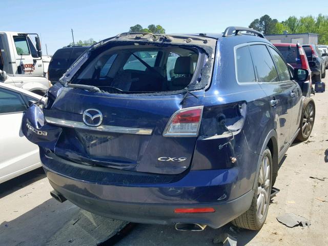 JM3TB28A580123182 - 2008 MAZDA CX-9 BLUE photo 4