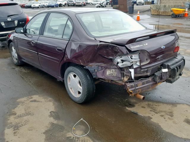 1G1NE52J2Y6315197 - 2000 CHEVROLET MALIBU LS იასამნისფერი ფოტო 3