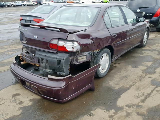 1G1NE52J2Y6315197 - 2000 CHEVROLET MALIBU LS იასამნისფერი ფოტო 4
