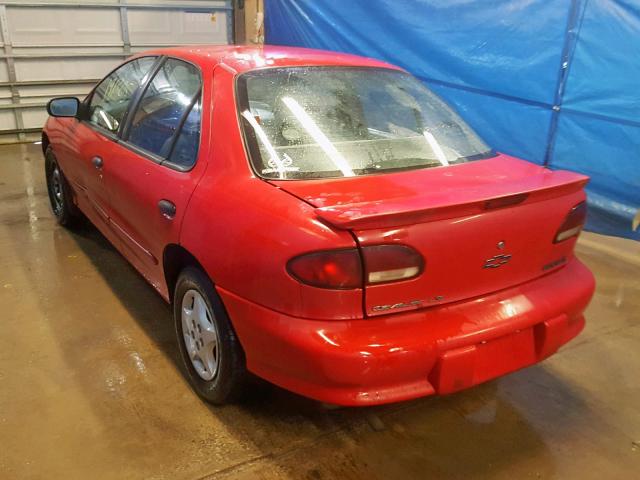 1G1JF5245W7159024 - 1998 CHEVROLET CAVALIER L RED photo 3