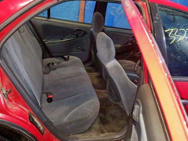 1G1JF5245W7159024 - 1998 CHEVROLET CAVALIER L RED photo 6