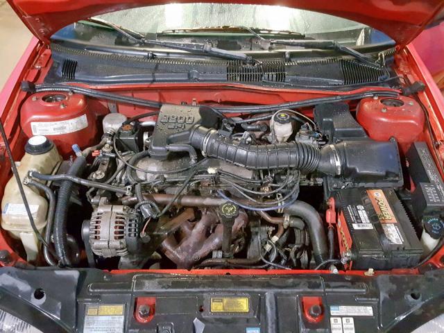 1G1JF5245W7159024 - 1998 CHEVROLET CAVALIER L RED photo 7