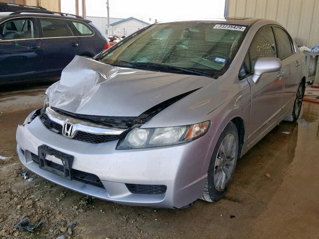 2HGFA1F92BH519053 - 2011 HONDA CIVIC EXL SILVER photo 2