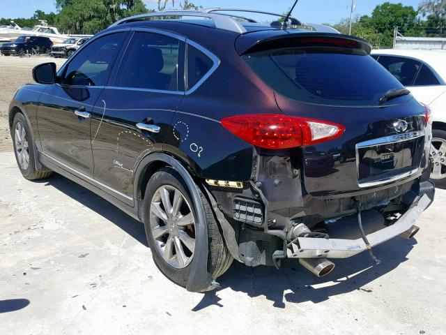 JNKAJ09F58M360702 - 2008 INFINITI EX35 BASE MAROON photo 3