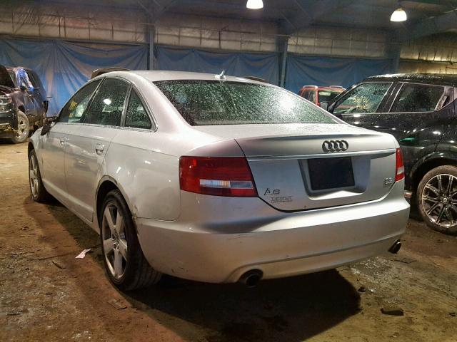 WAUDH74F38N041865 - 2008 AUDI A6 3.2 QUA SILVER photo 3