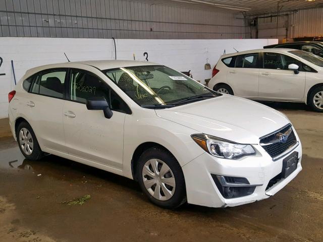 JF1GPAA6XG8217821 - 2016 SUBARU IMPREZA WHITE photo 1