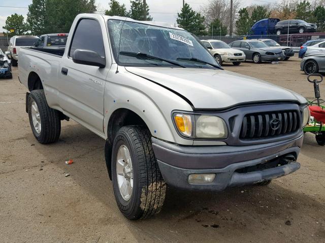 5TEPM62N71Z796763 - 2001 TOYOTA TACOMA SILVER photo 1