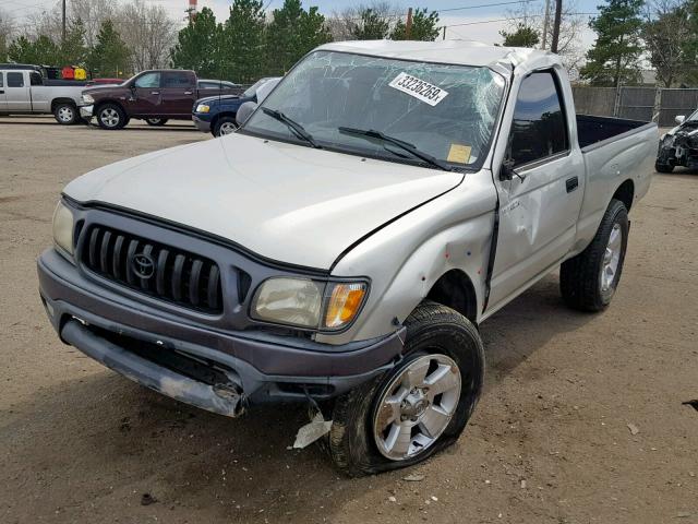 5TEPM62N71Z796763 - 2001 TOYOTA TACOMA SILVER photo 2