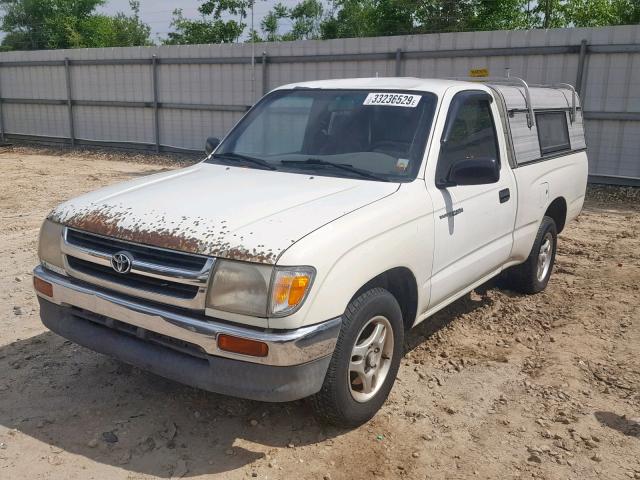 4TANL42N4VZ300295 - 1997 TOYOTA TACOMA WHITE photo 2