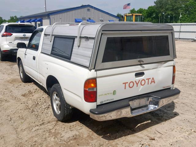 4TANL42N4VZ300295 - 1997 TOYOTA TACOMA WHITE photo 3