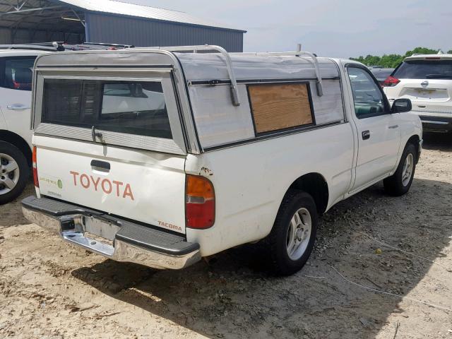 4TANL42N4VZ300295 - 1997 TOYOTA TACOMA WHITE photo 4