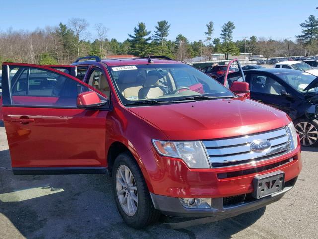 2FMDK48C77BA89958 - 2007 FORD EDGE SEL RED photo 1