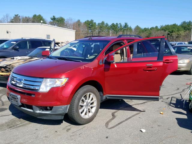 2FMDK48C77BA89958 - 2007 FORD EDGE SEL RED photo 2