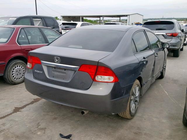 2HGFA1F94AH503208 - 2010 HONDA CIVIC EXL GRAY photo 4