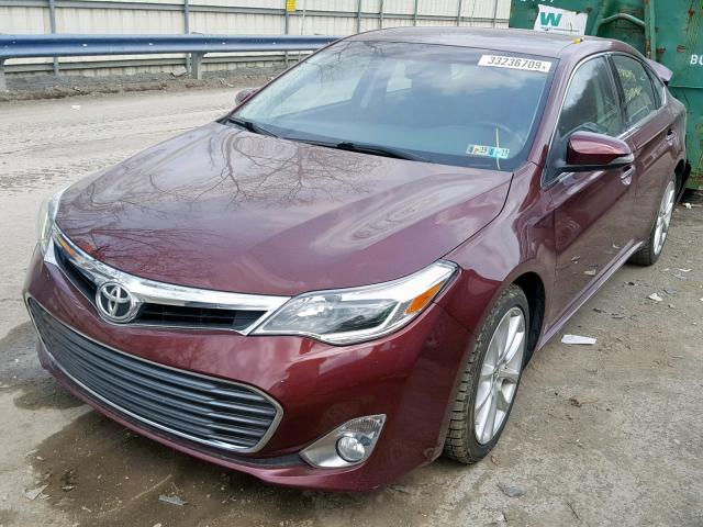 4T1BK1EB4DU045763 - 2013 TOYOTA AVALON BAS BURGUNDY photo 2