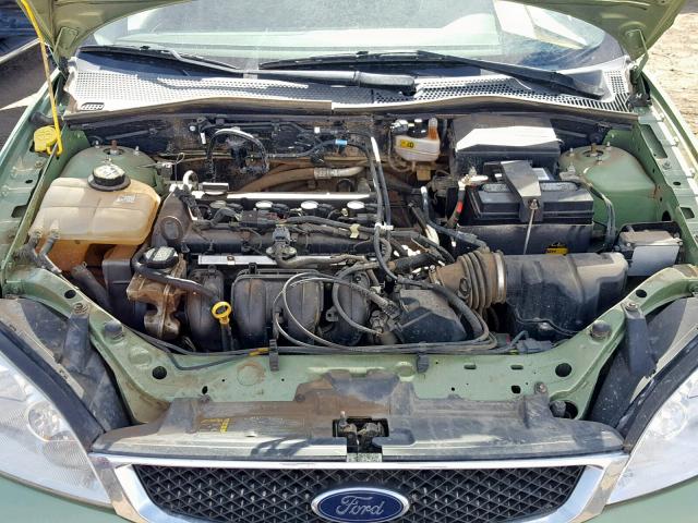 1FAFP34N57W324376 - 2007 FORD FOCUS ZX4 GREEN photo 7