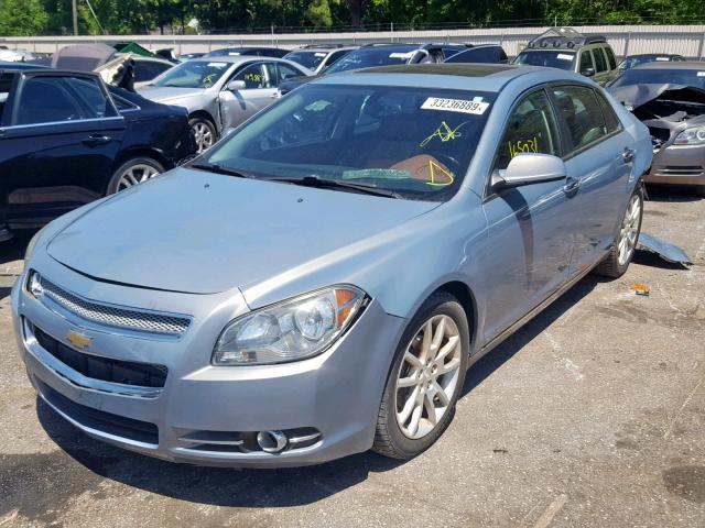 1G1ZK57799F182804 - 2009 CHEVROLET MALIBU LTZ BLUE photo 2