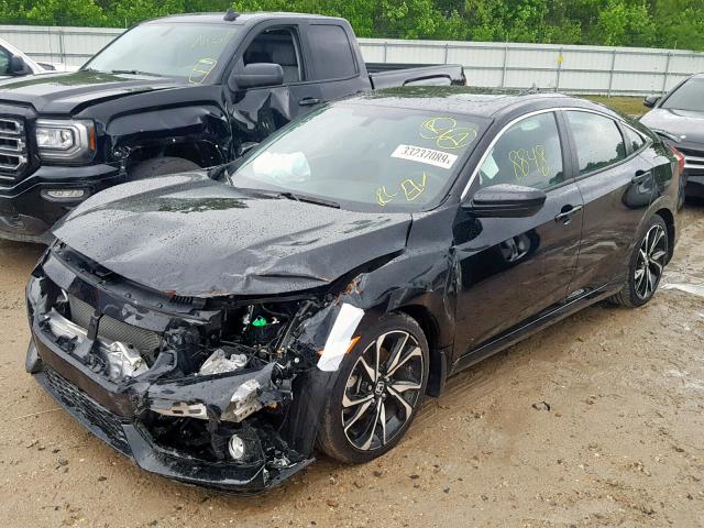 2HGFC1E57JH703315 - 2018 HONDA CIVIC SI BLACK photo 2