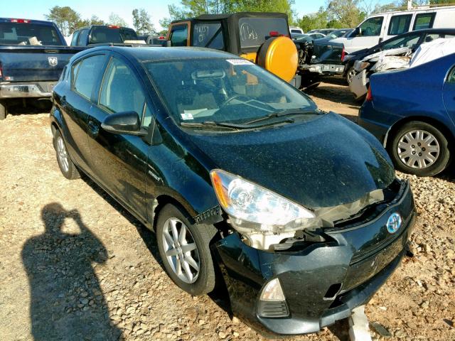 JTDKDTB36C1504170 - 2012 TOYOTA PRIUS C BLACK photo 1