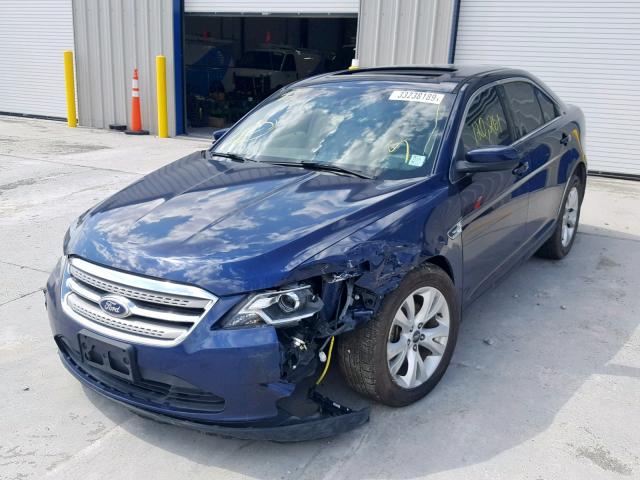 1FAHP2EW3BG103873 - 2011 FORD TAURUS SEL BLUE photo 2