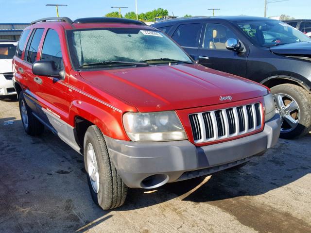 1J4GX48N64C401603 - 2004 JEEP GRAND CHER RED photo 1