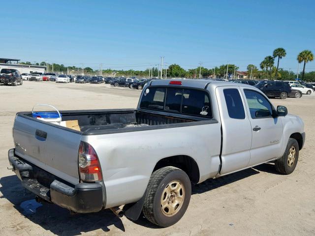 5TETX22N89Z620251 - 2009 TOYOTA TACOMA 4X2 SILVER photo 4