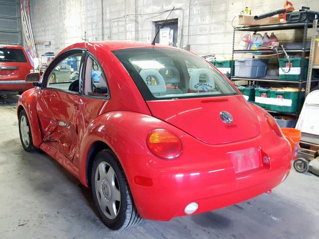 3VWCA21CXYM494601 - 2000 VOLKSWAGEN NEW BEETLE Qırmızı foto 3