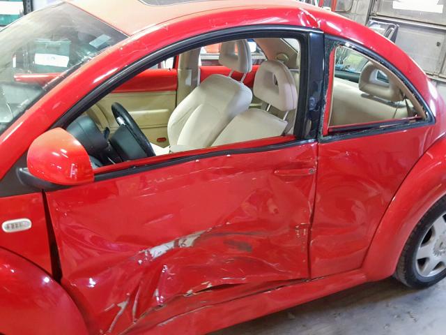 3VWCA21CXYM494601 - 2000 VOLKSWAGEN NEW BEETLE Qırmızı foto 9