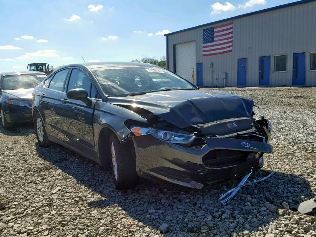 3FA6P0G78GR163603 - 2016 FORD FUSION S CHARCOAL photo 1