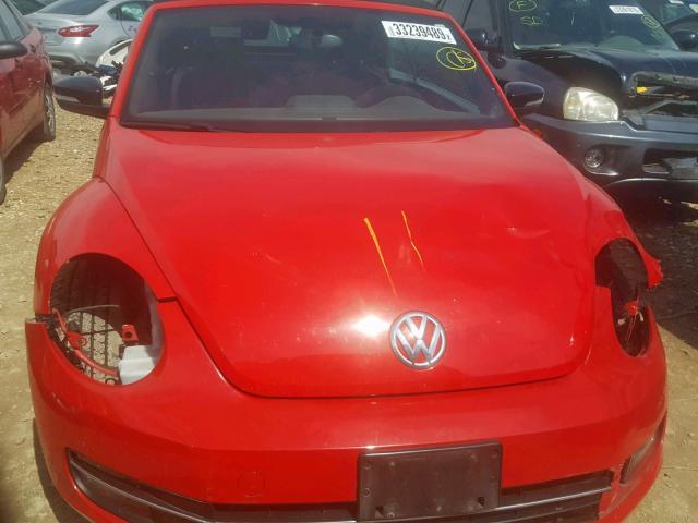 3VW8A7AT3DM803788 - 2013 VOLKSWAGEN BEETLE TUR RED photo 7