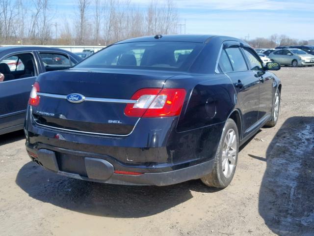 1FAHP2EW9BG129006 - 2011 FORD TAURUS SEL BLACK photo 4