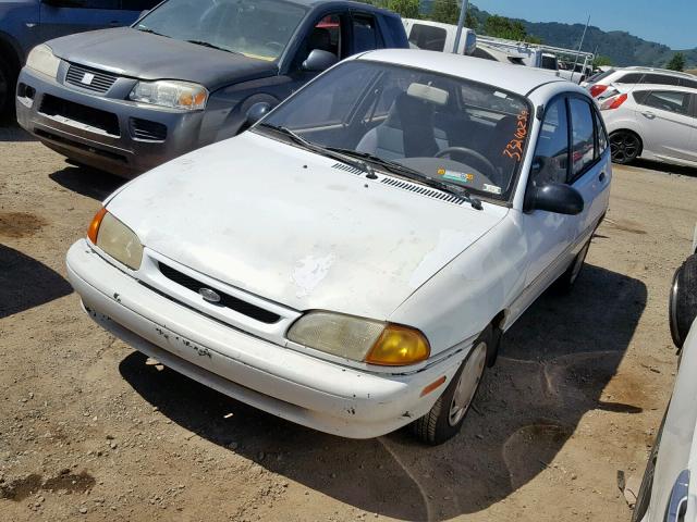 KNJLT06H5R6106727 - 1994 FORD ASPIRE WHITE photo 2