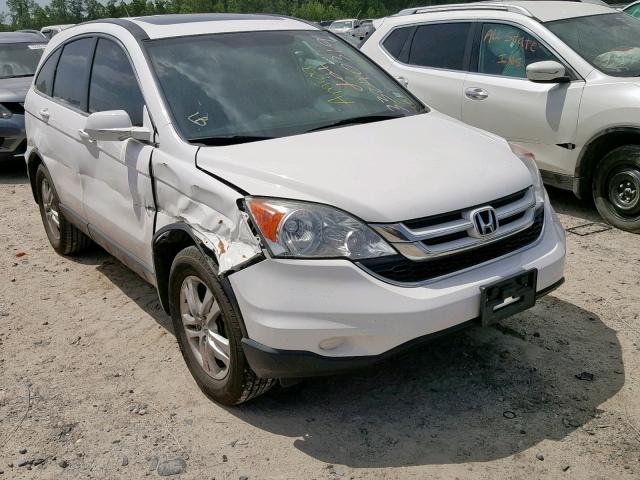 5J6RE3H75BL023796 - 2011 HONDA CR-V EXL WHITE photo 1