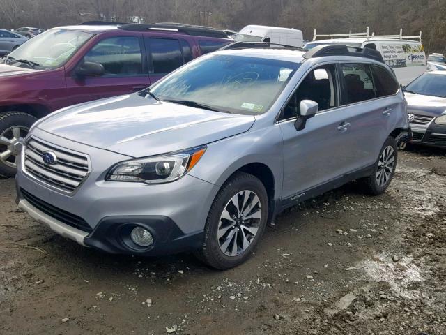 4S4BSENCXH3421961 - 2017 SUBARU OUTBACK 3. SILVER photo 2