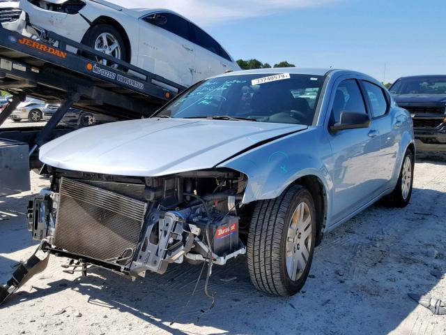 1C3CDZAG6DN748539 - 2013 DODGE AVENGER SE BLUE photo 2