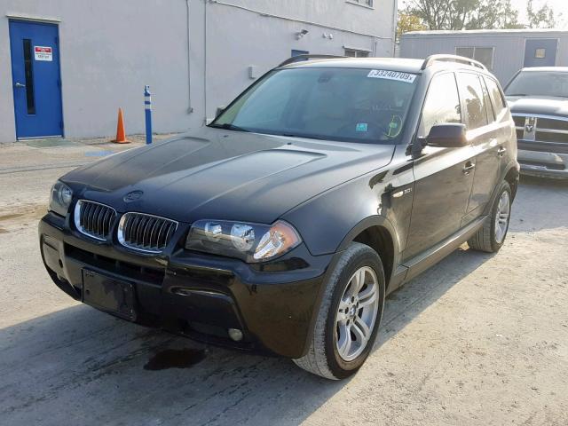 WBXPA93476WD30051 - 2006 BMW X3 3.0I BLACK photo 2