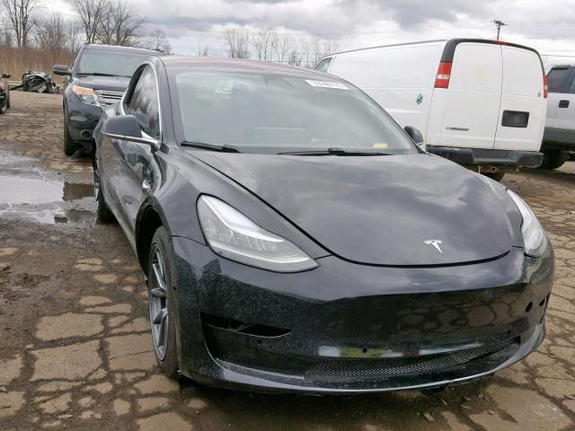 5YJ3E1EA7JF013868 - 2018 TESLA MODEL 3 BLACK photo 1