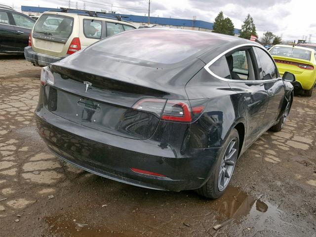 5YJ3E1EA7JF013868 - 2018 TESLA MODEL 3 BLACK photo 4